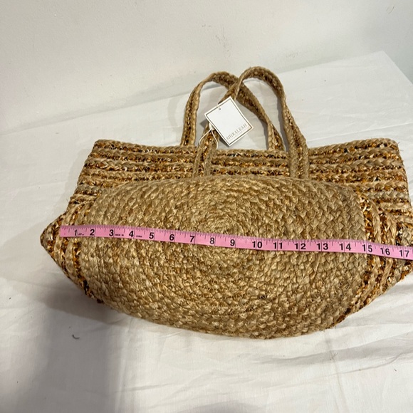 Shiraleah Tan Woven Tote Bag - Picture 7 of 14